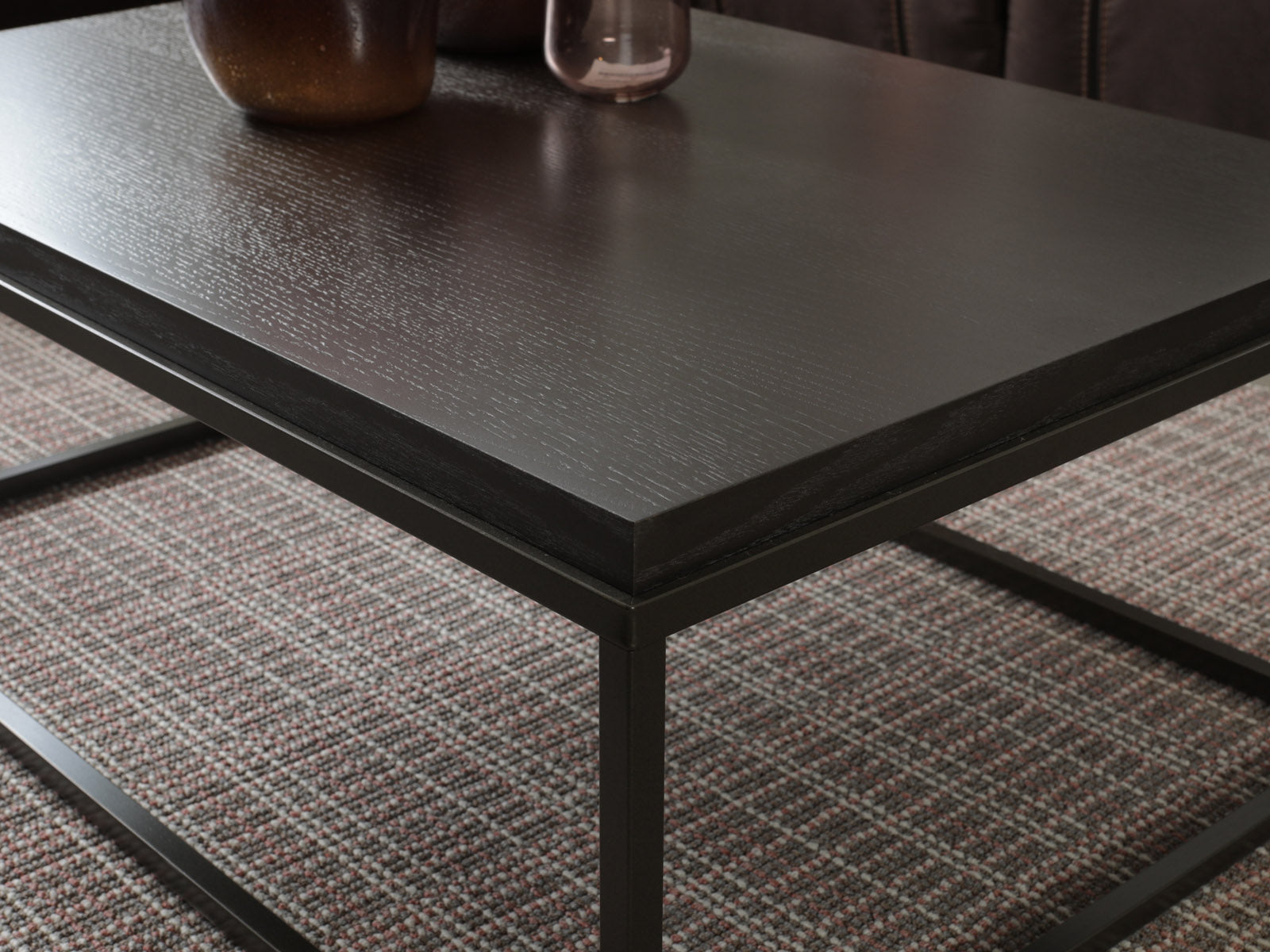 Mesa Centro French Metal Taupe