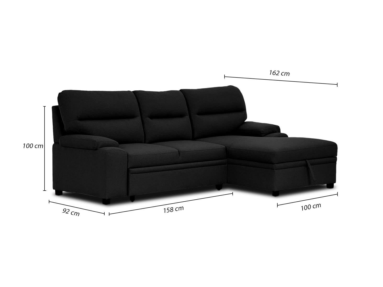 Sala Cyril Sofa Cama C/Negro #Color_Tan"T48700"