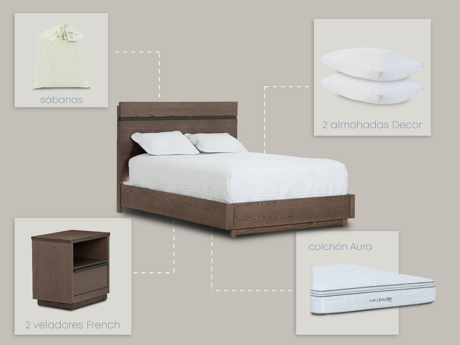 Set Dormitorio French Queen