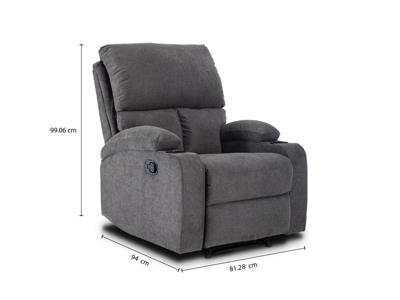 Recliner Rosia #Color_Gray"2253"