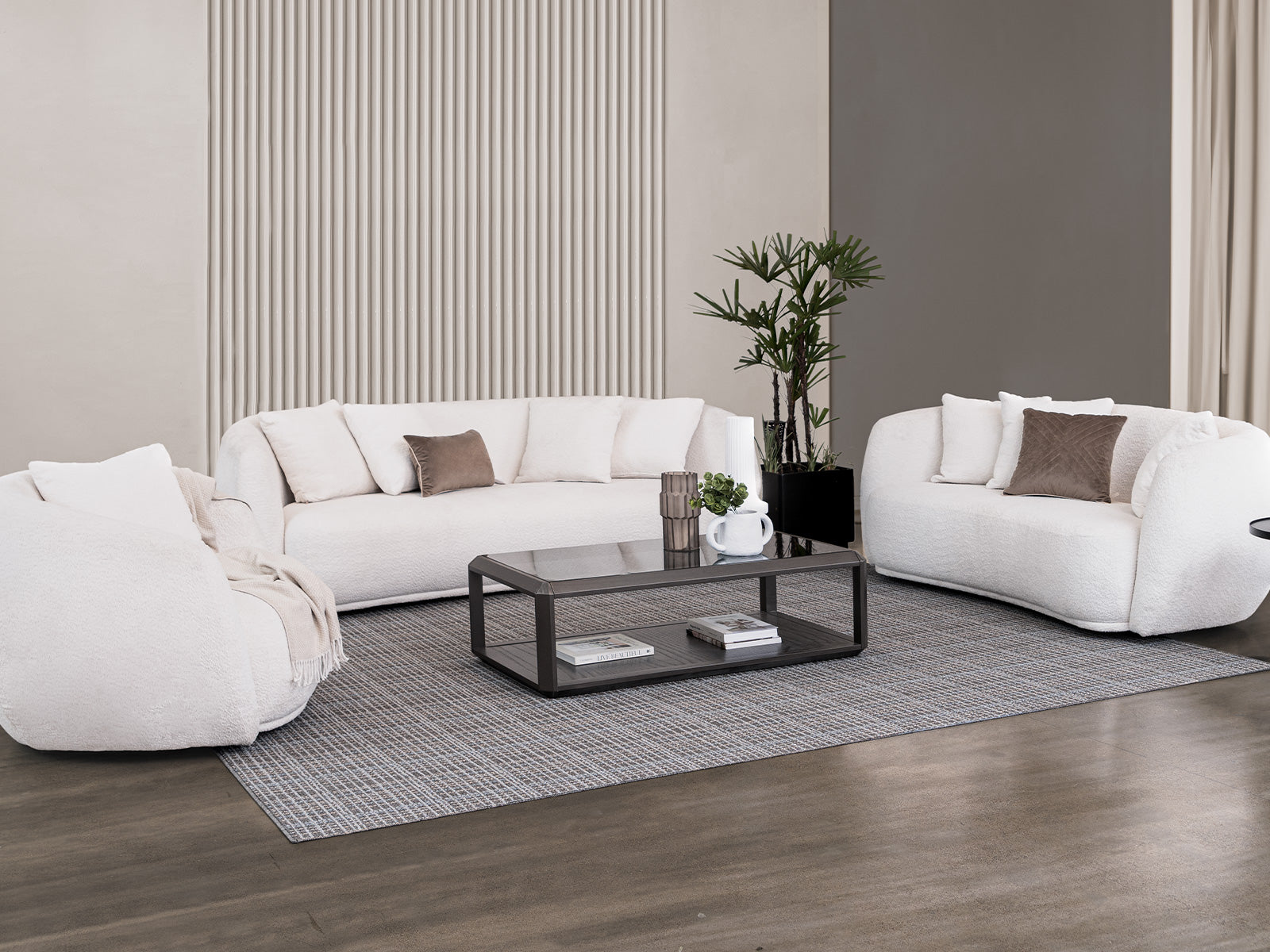 Sala Diana 3P #Color_Snow"T37108"