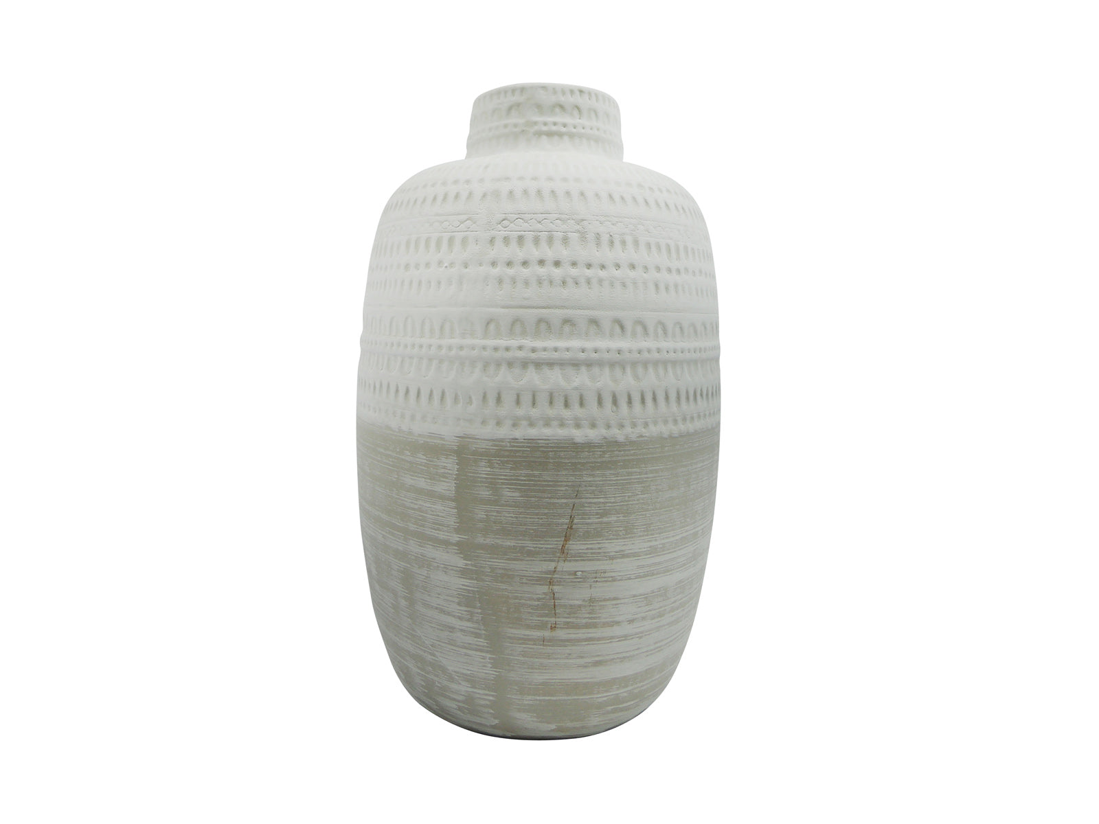 Florero Tribal Alto C/Blanco