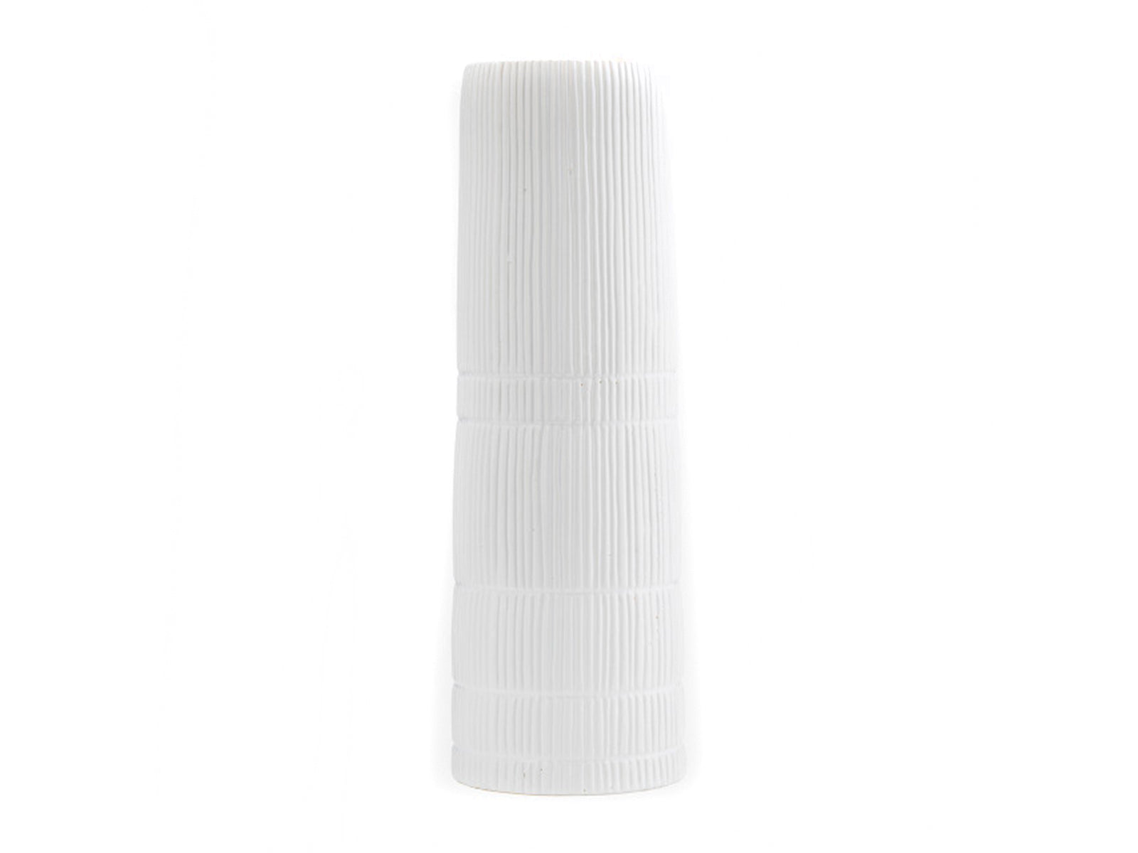 Florero Cylinder Ceramica 46Cm Blanco