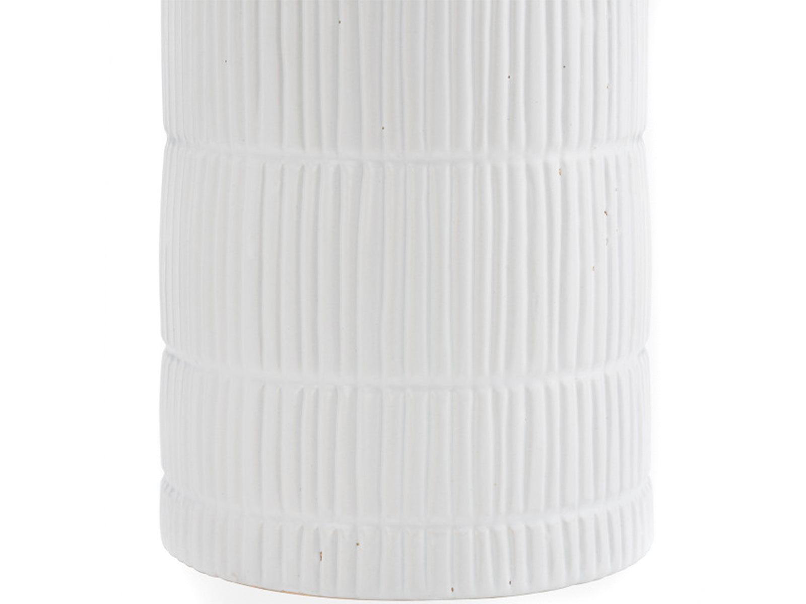 Florero Cylinder Ceramica 46Cm Blanco