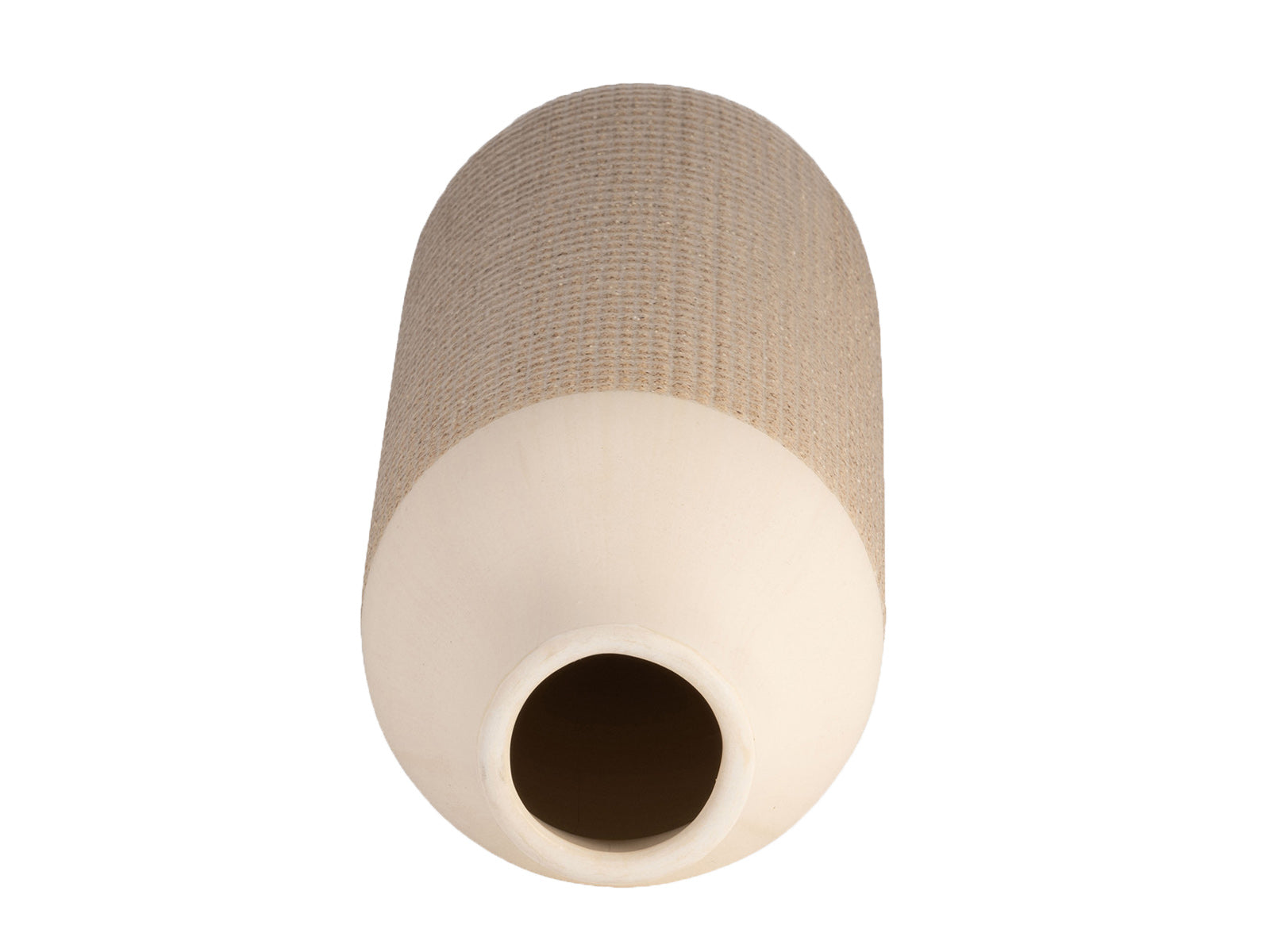 Florero Tone Alto Ceramica Beige