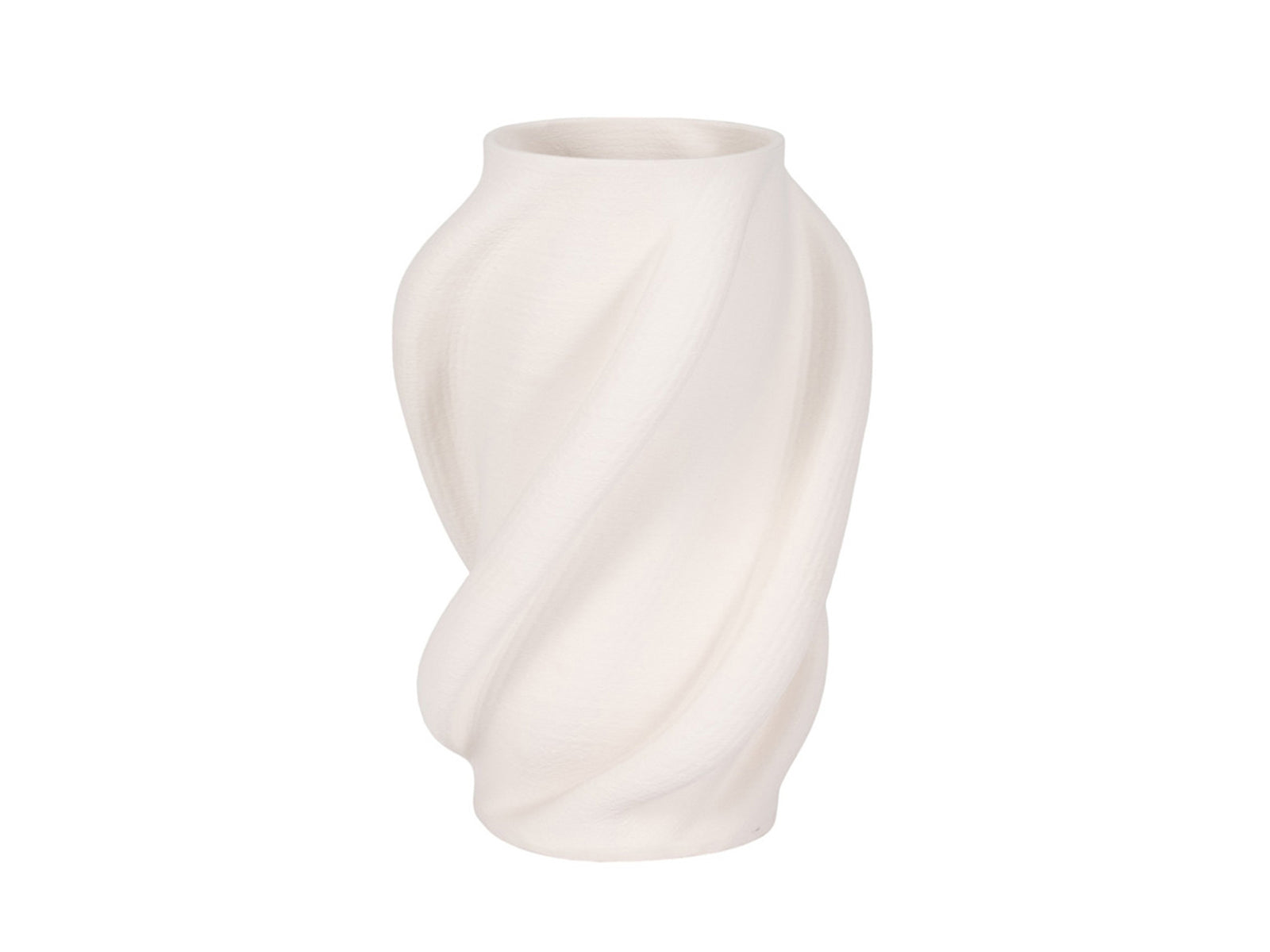 Florero Murano Porcelana 38Cm Beige