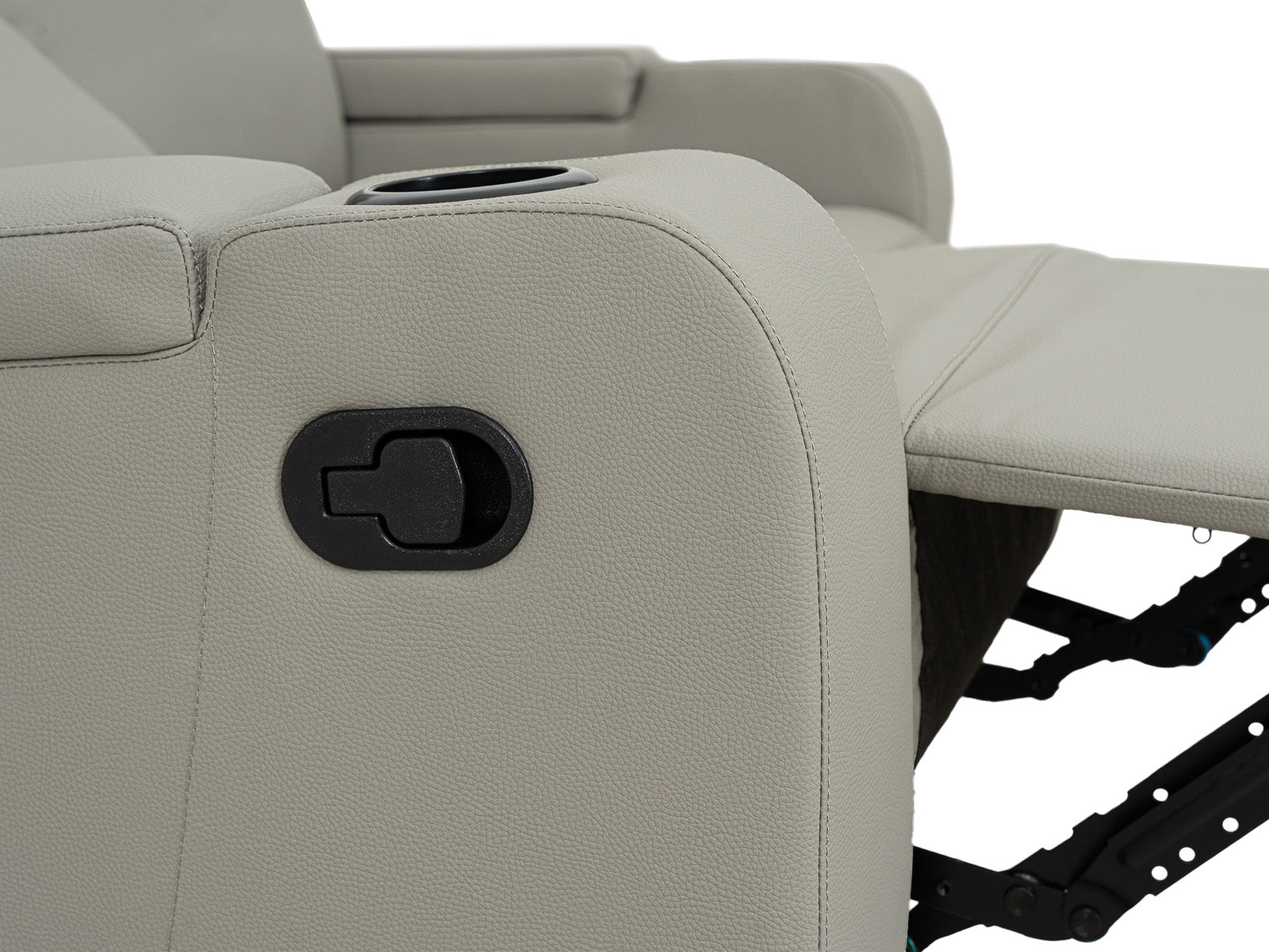 Loveseat Bradford Recliner Storage #Color_SilverPU"8991"