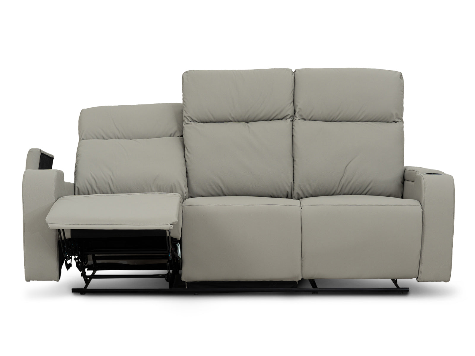 Sofa Recliner Bradford Storage #Color_SilverPU"9004"
