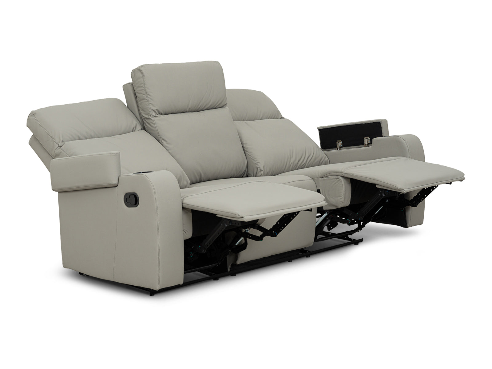 Sofa Recliner Bradford Storage #Color_SilverPU"9004"