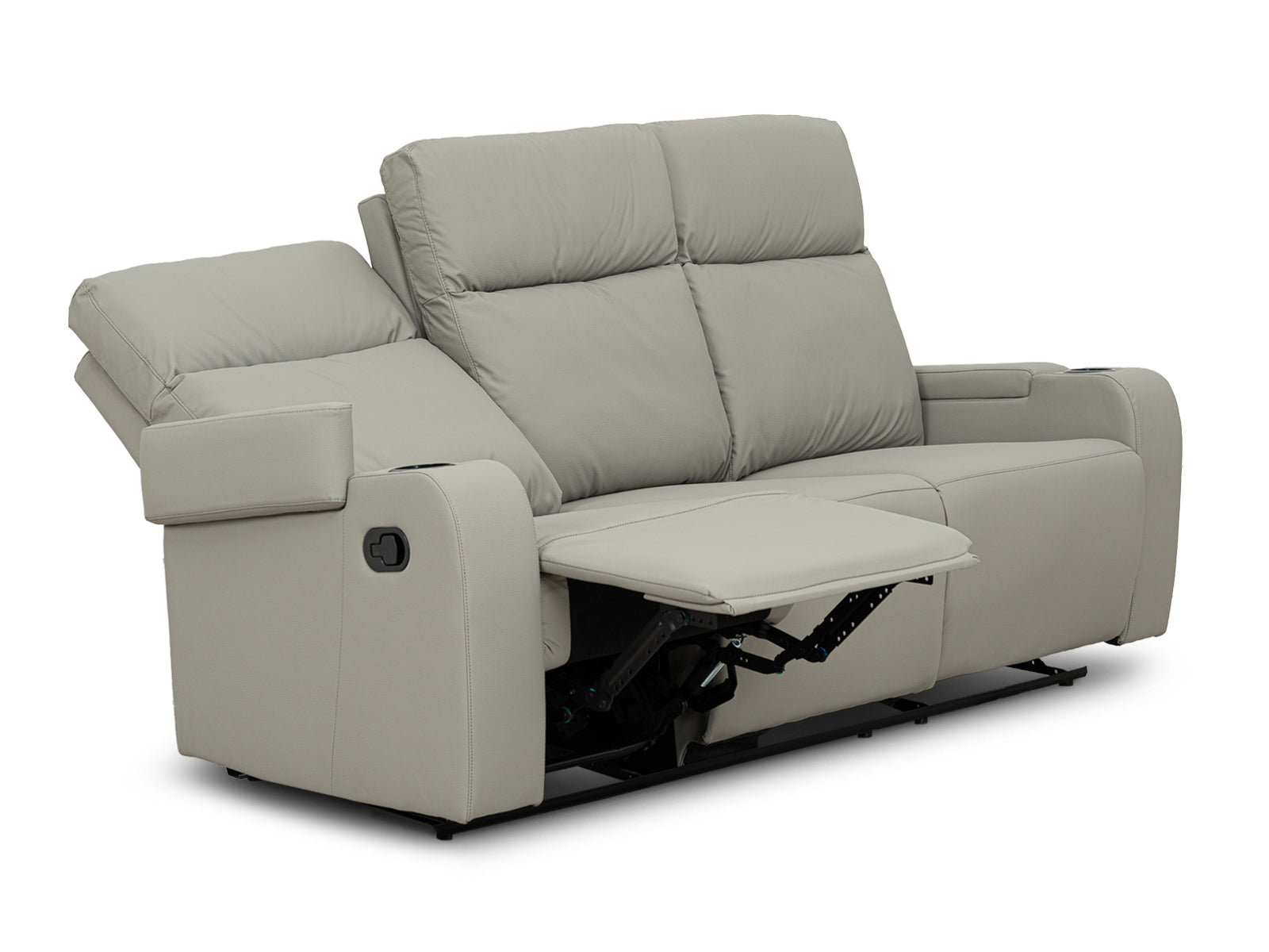 Sofa Recliner Bradford Storage #Color_SilverPU"9004"