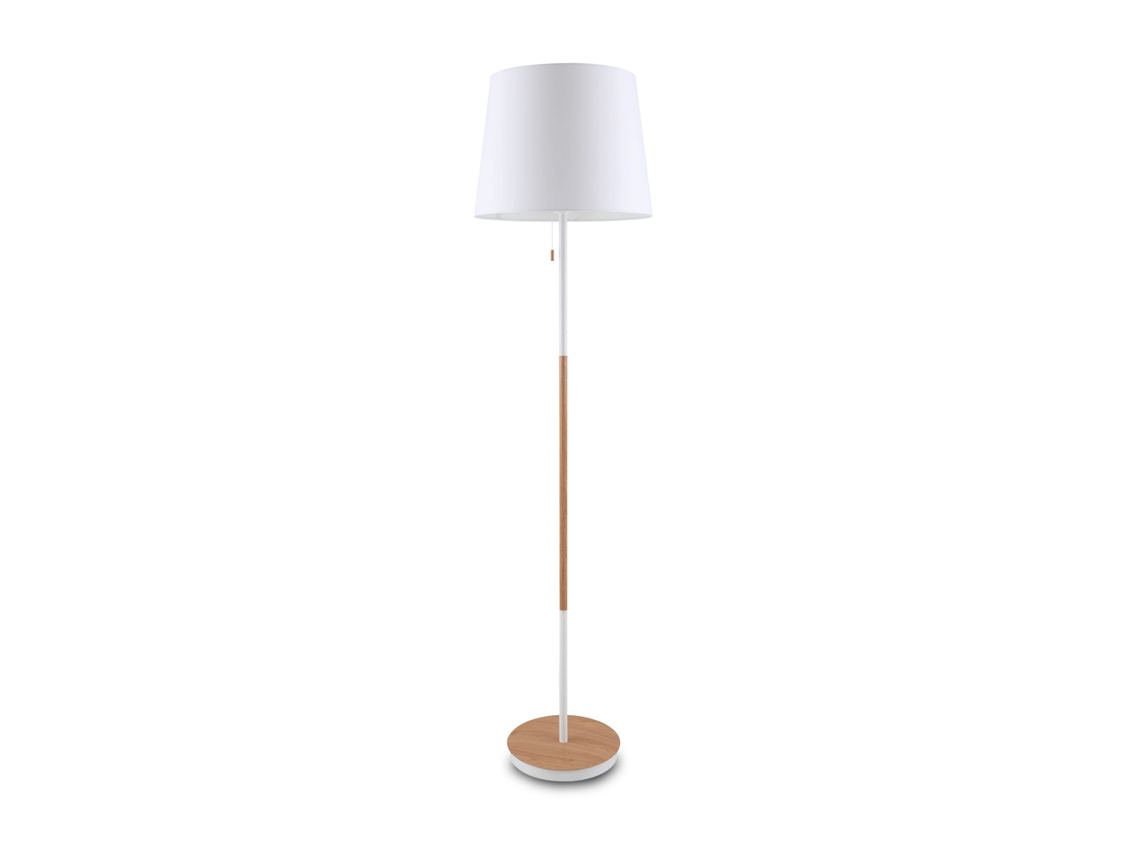 Lampara de Piso Hierro con Boton Encendido C/Blanco