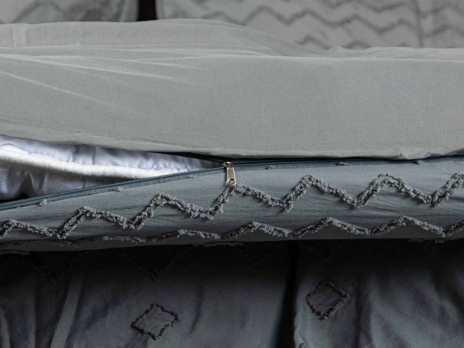 Duvet Cozy King (3 Plz) C/Gris