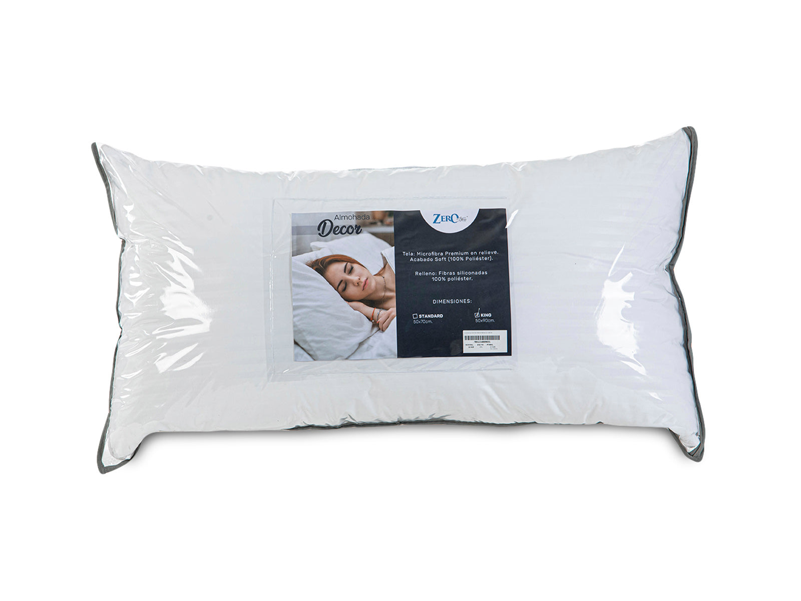 Almohada Decor ZeroStress C/Blanco 50x90cm