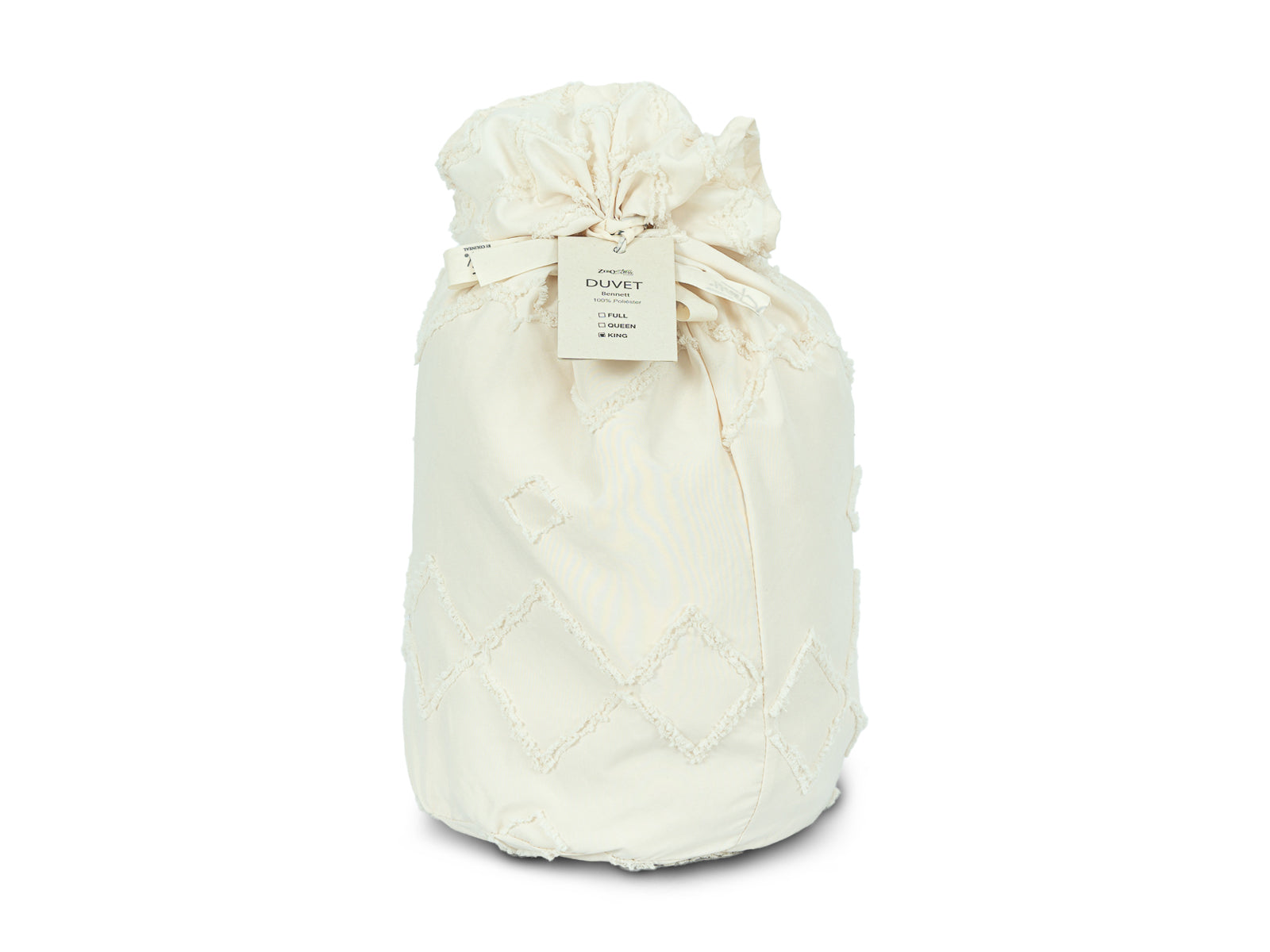 Duvet Bennett #Color_BeigeReliefWhite