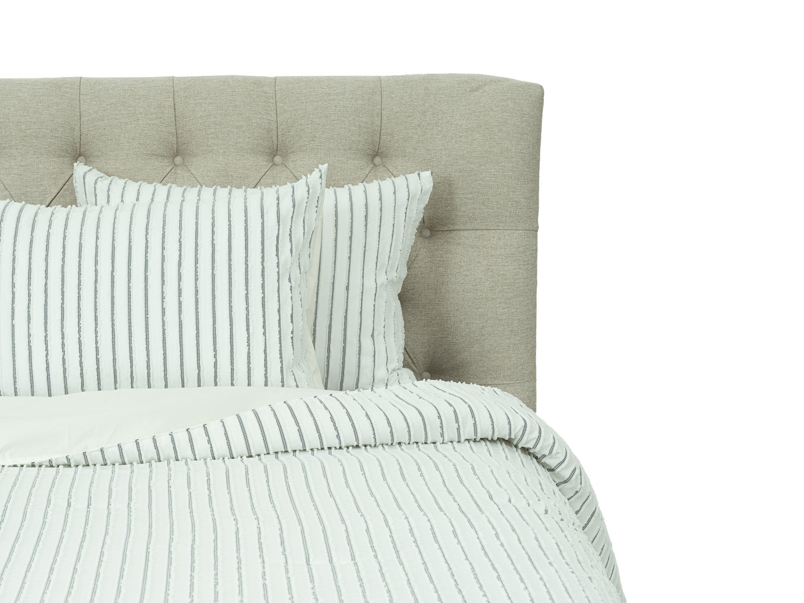 Cubrecama Bennett #Color_WhiteBlackLineas