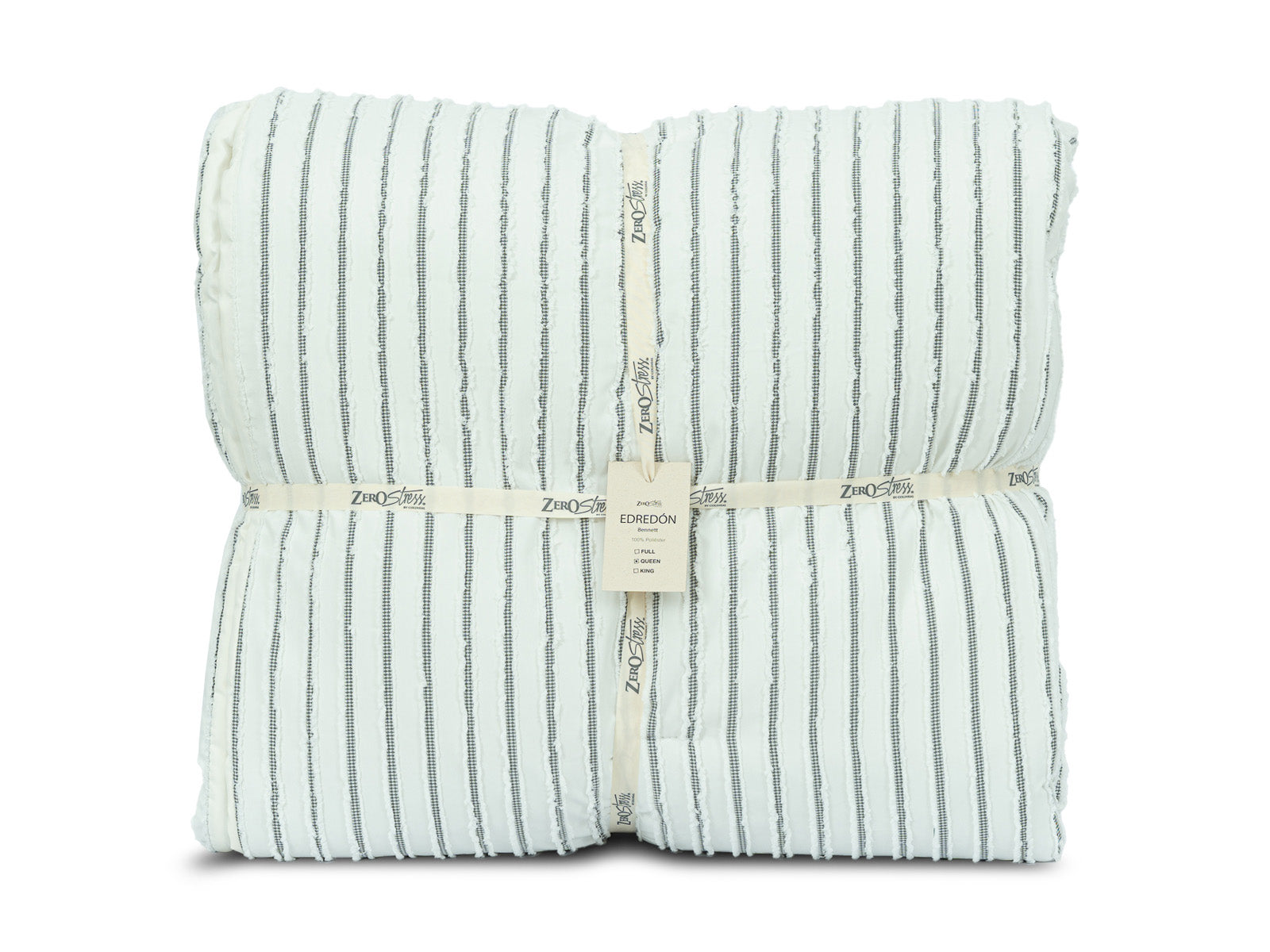 Cubrecama Bennett #Color_WhiteBlackLineas