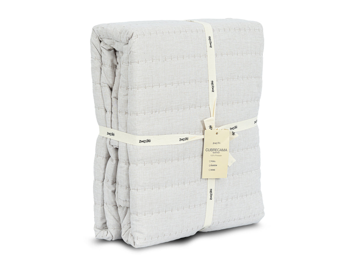 Cubrecama Splendor #Color_Beige Cationic