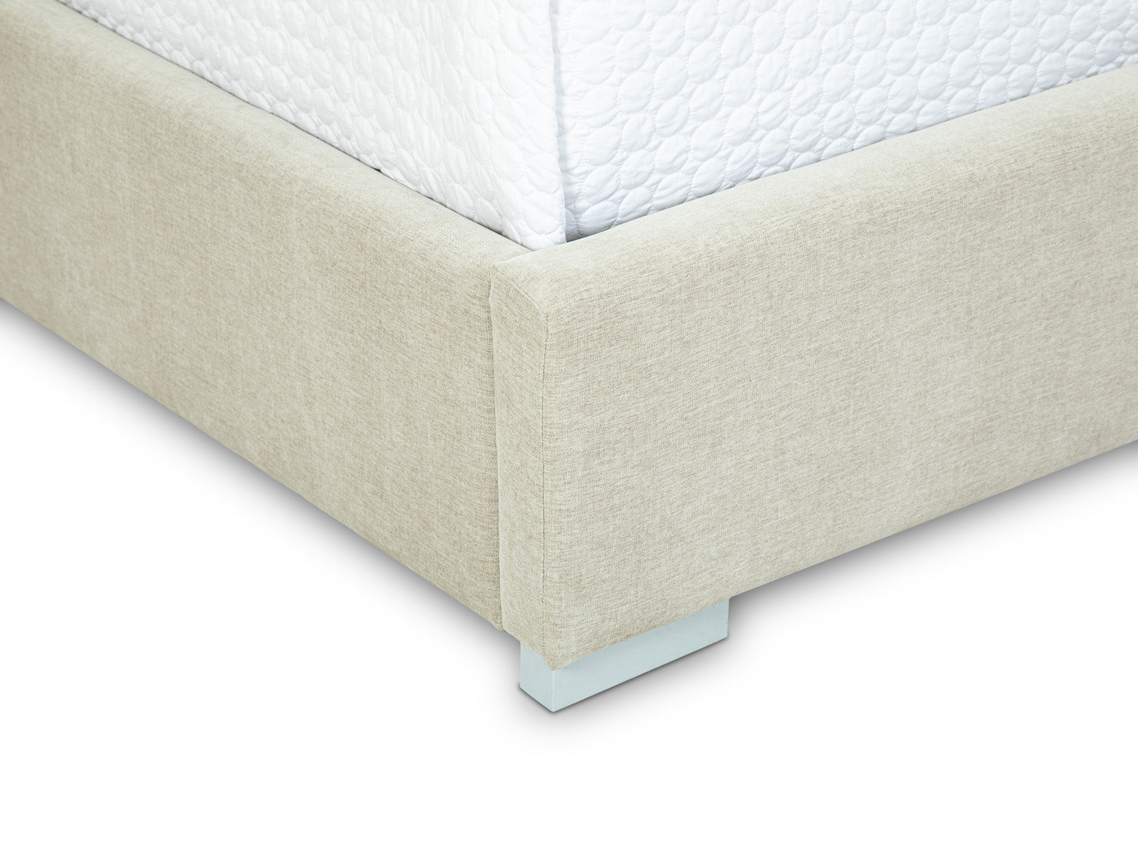 Cama Martini Basso Beige Capitoneada