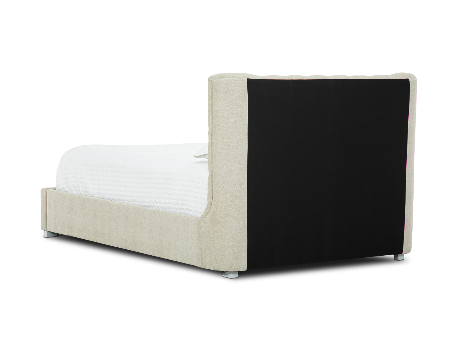 Cama Martini Basso Beige Capitoneada