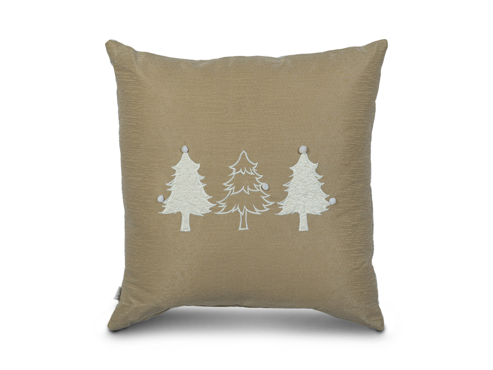 Cojin Beige Arboles Navidad