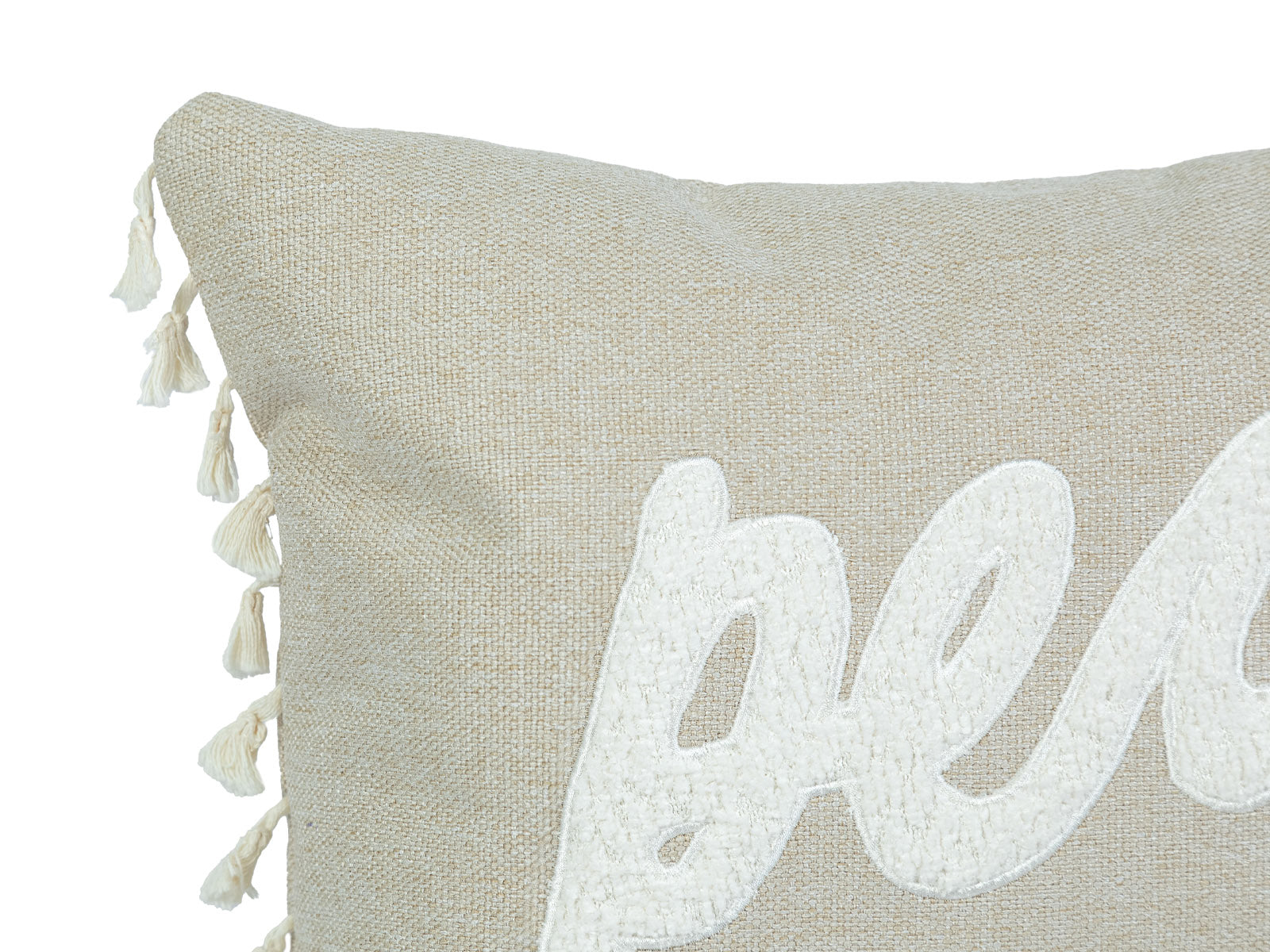 Cojin Beige Peace Navidad