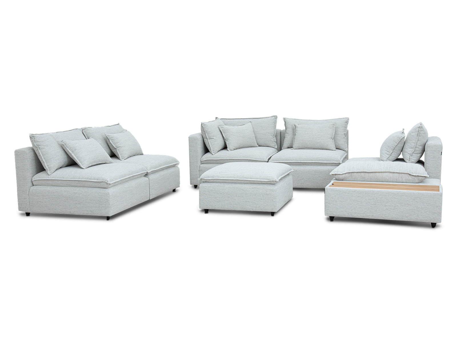 Sala Bella Modular 7P #Color_WhiteSmoke"T37110"