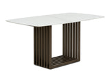 Mesa Comedor Nerea Rectangular Bronce