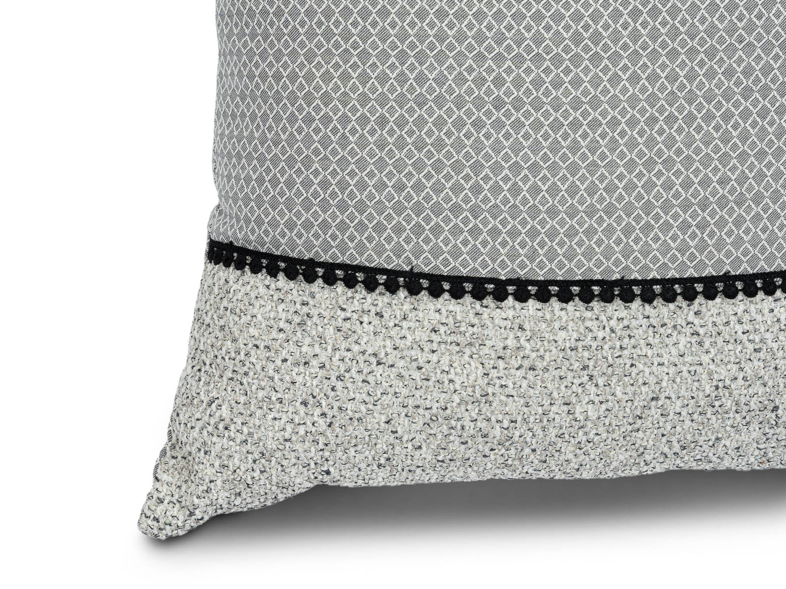 Cojin Poliester Glam Gris Texturas Medium