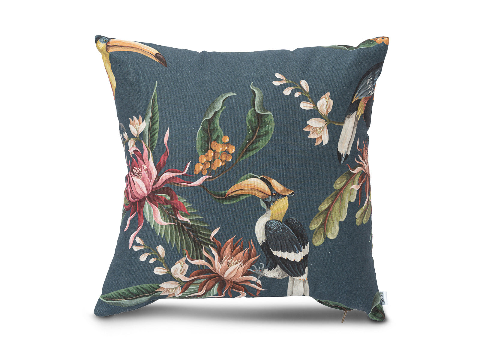 Cojin Poliester Estampado Indigo Azul Medium