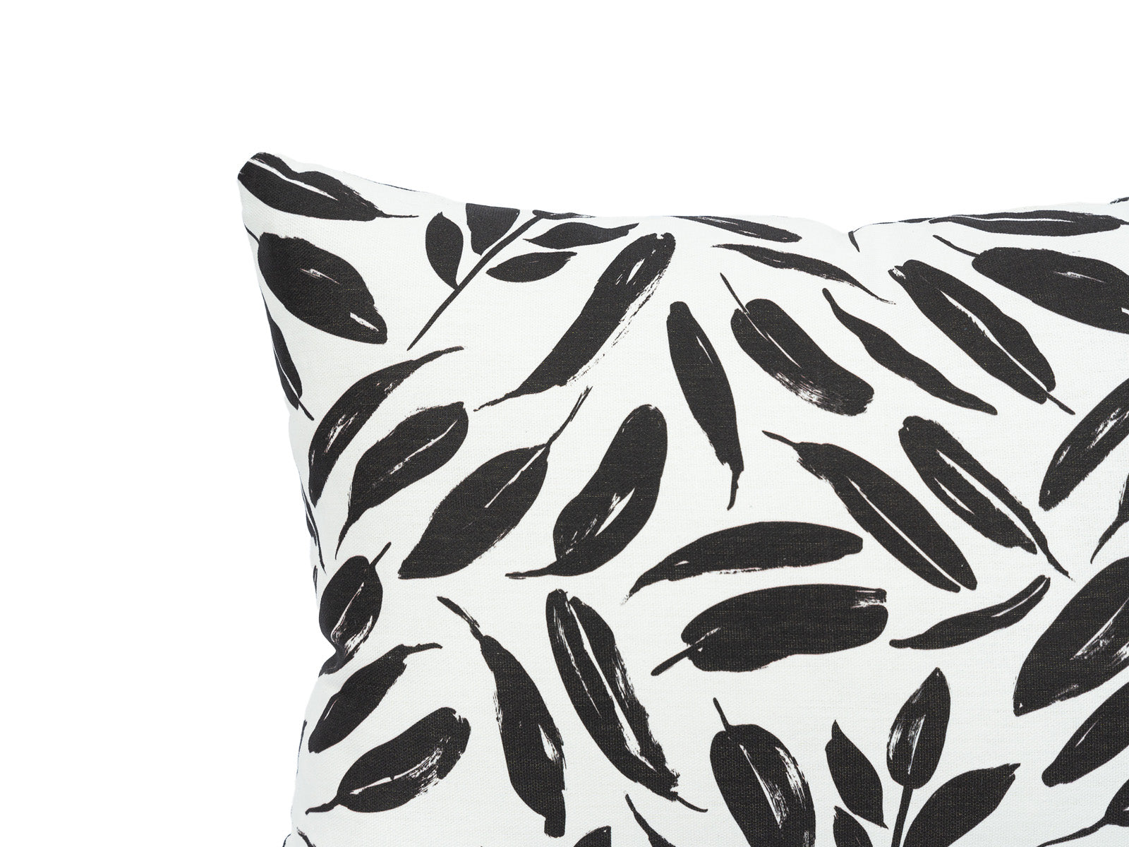 Cojin Poliester Glam Blanco Negro Lumbar