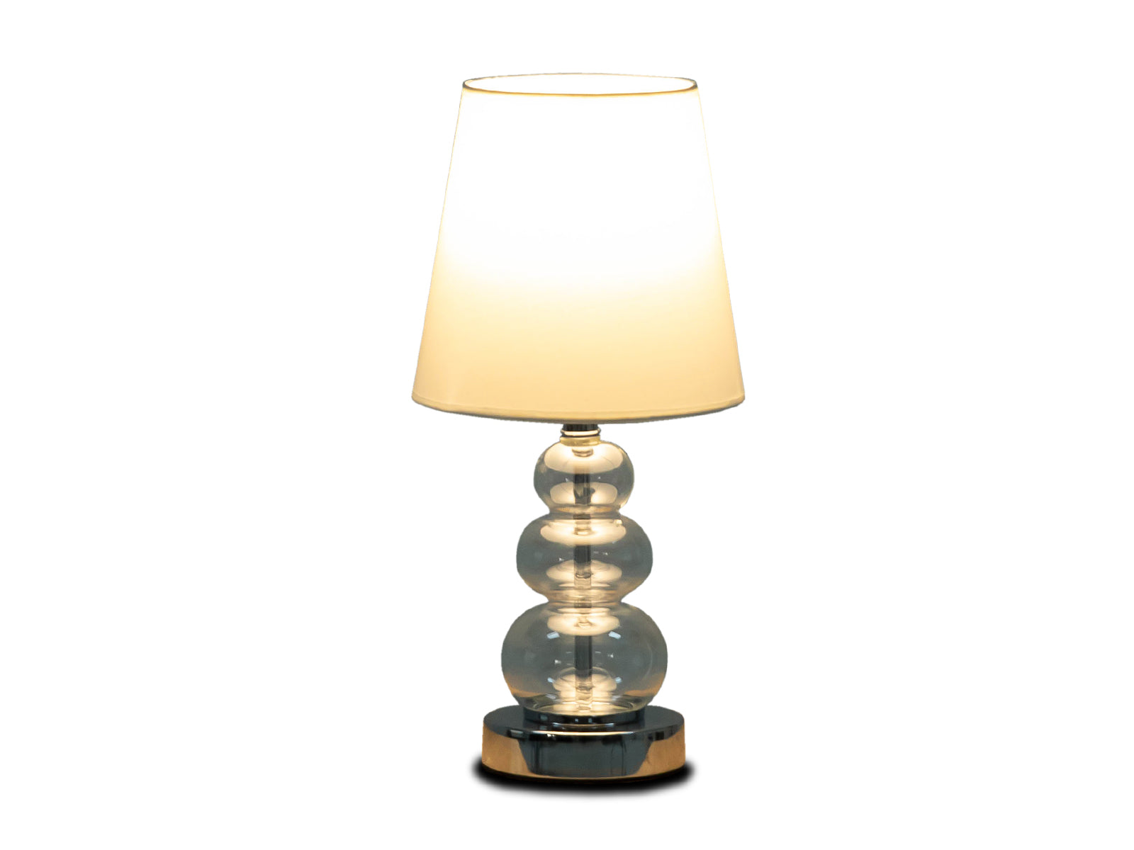Lampara de Mesa C/Silver-Transparente Set x2
