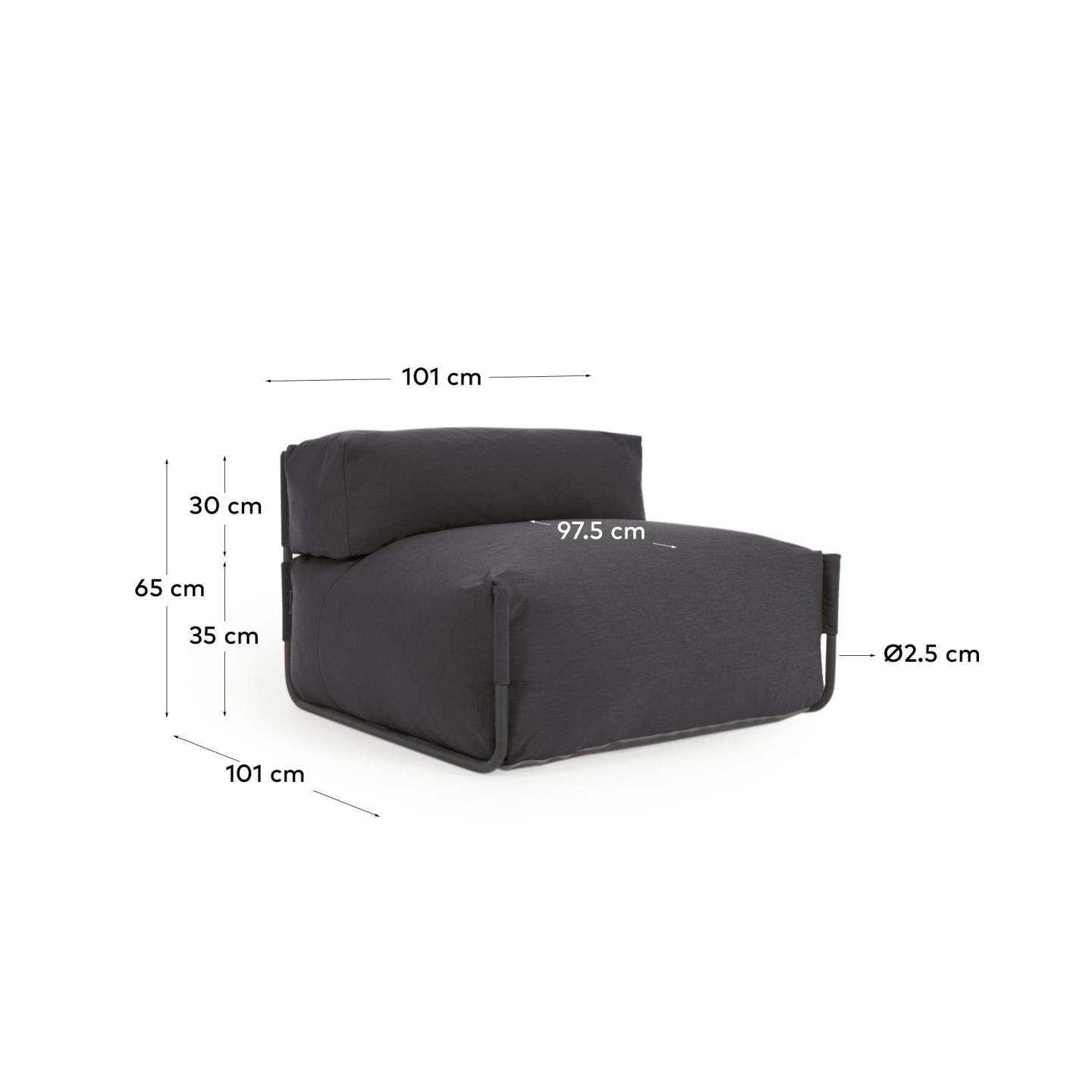 Sofa Puf Milano Longue C/Gris