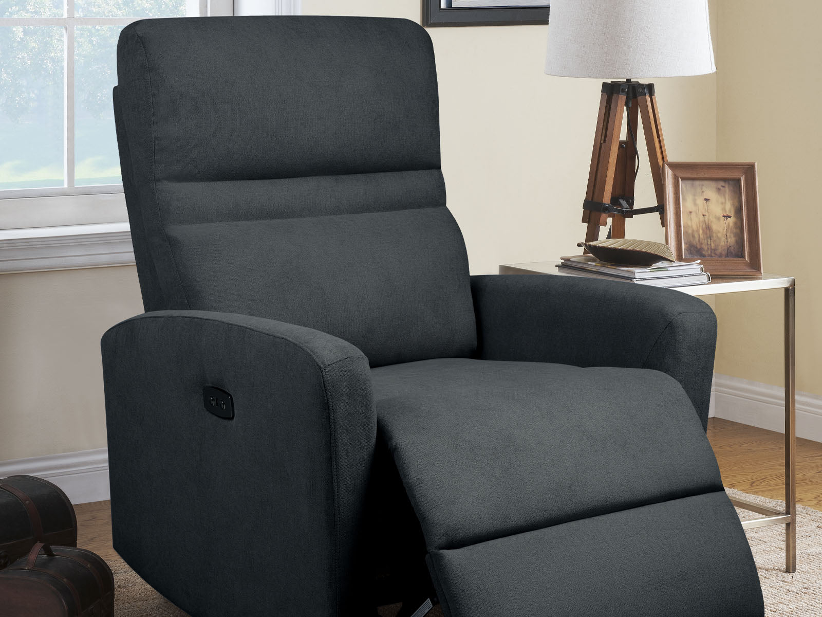 Recliner Texas Power Usb #Color_DimGray"ELIDYX"
