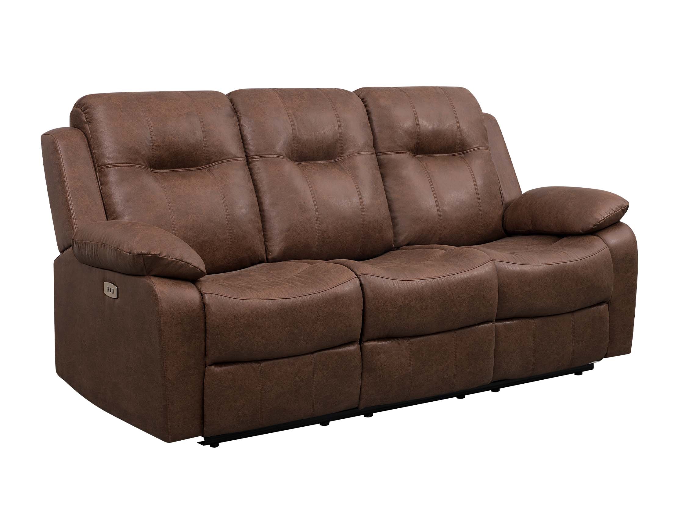 Sofa Recliner Kodiac Power C/Cafe Claro #Color_SaddleBrown"T6900"