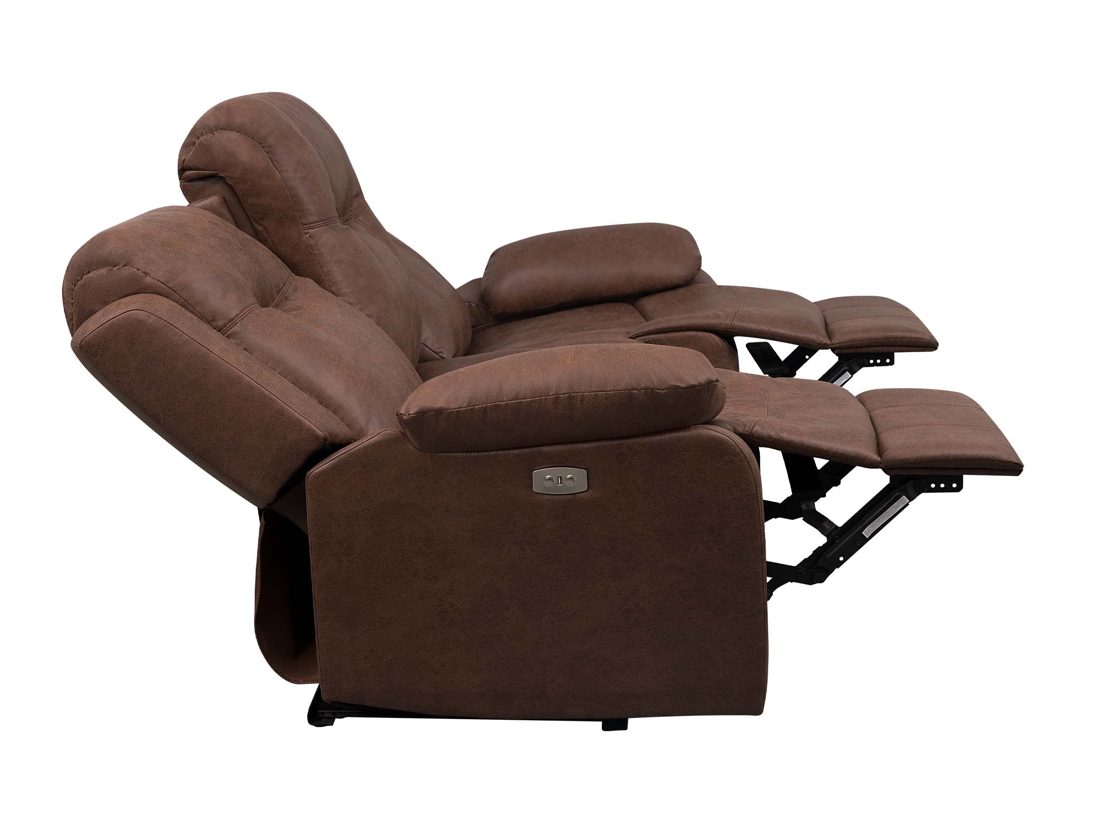Sofa Recliner Kodiac Power C/Cafe Claro #Color_SaddleBrown"T6900"