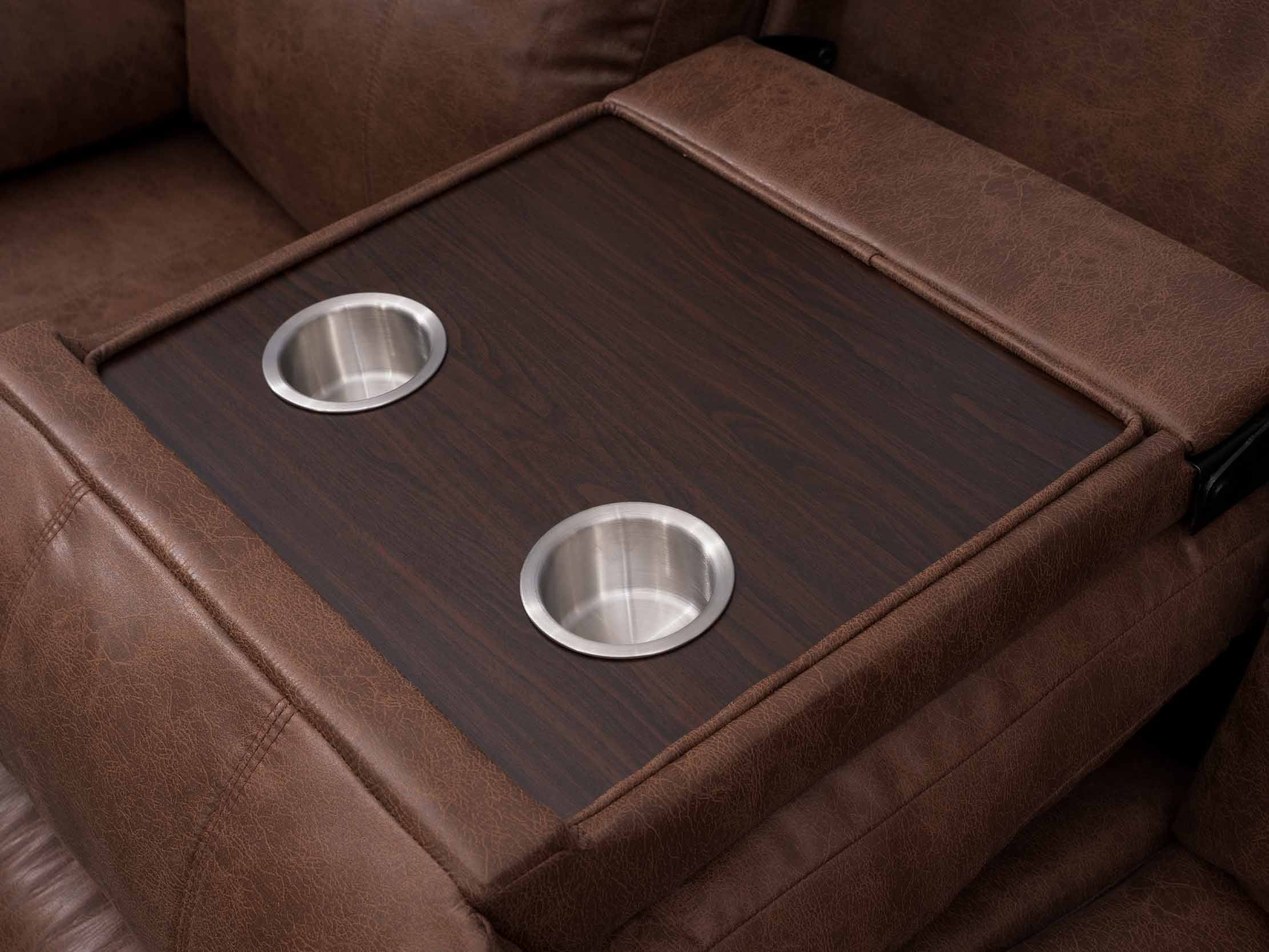 Sofa Recliner Kodiac Power C/Cafe Claro #Color_SaddleBrown"T6900"