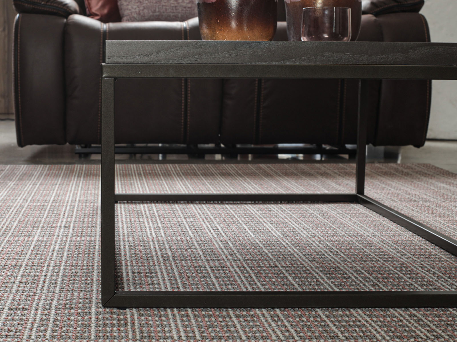 Mesa Centro French Metal Taupe