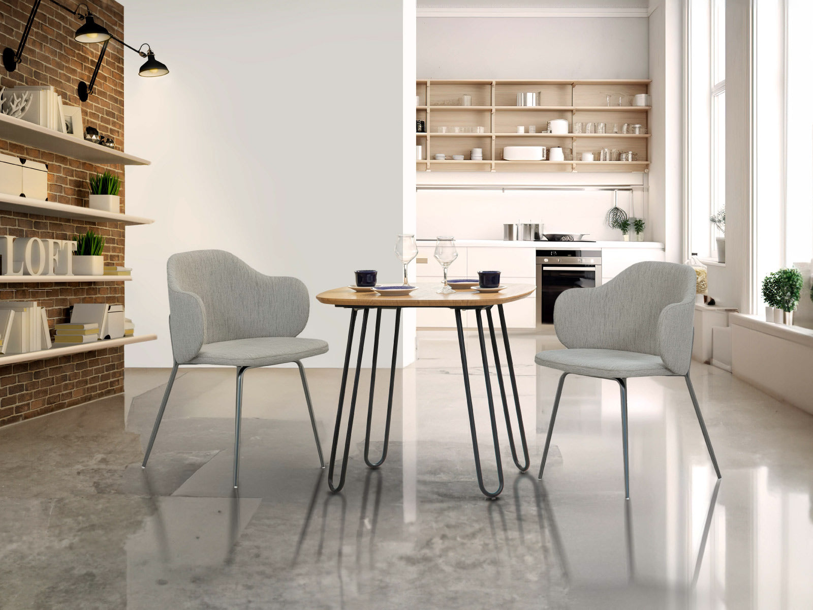 Silla Manhattan C/Silver #Color_WhiteSmoke"T37110"