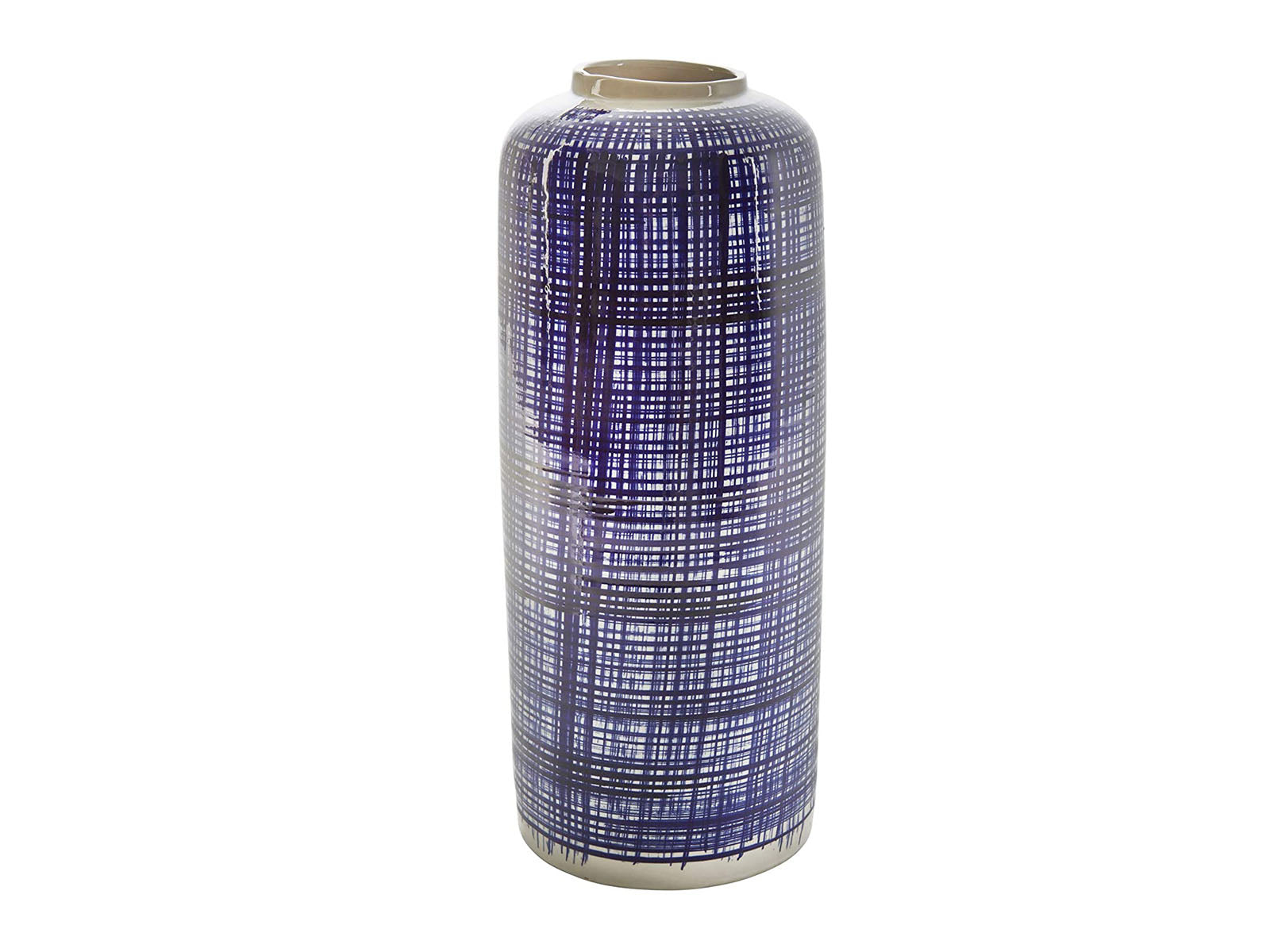 FLORERO CERAMICA AZUL/BLANCO GD REF: 13401-03