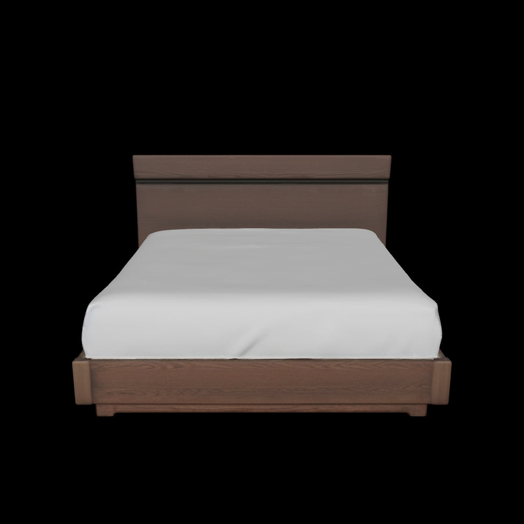 Cama French Cenizo #Tamaño_Queen/2.5plz