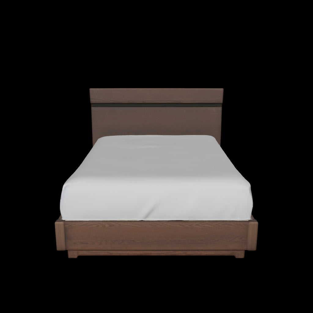 Cama French Cenizo #Tamaño_Full/2plz