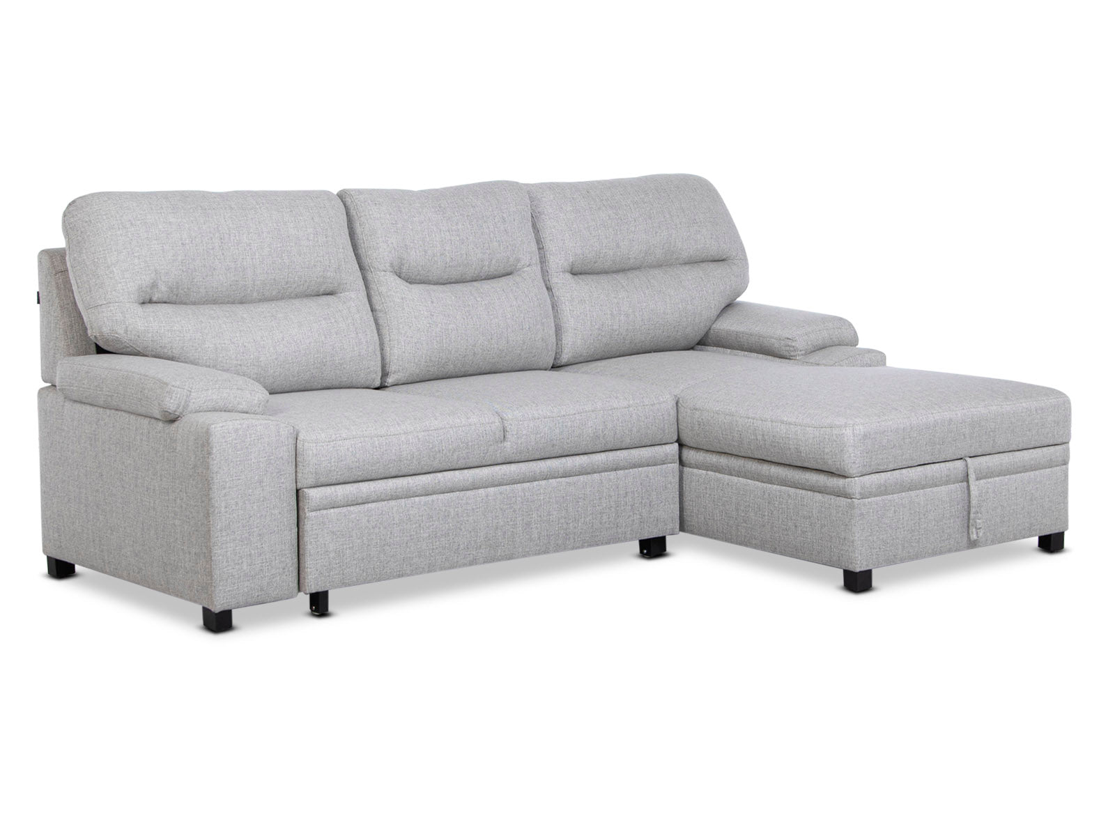 Sala Cyril Sofa Cama C/Negro #Color_LightGrey"T3898"