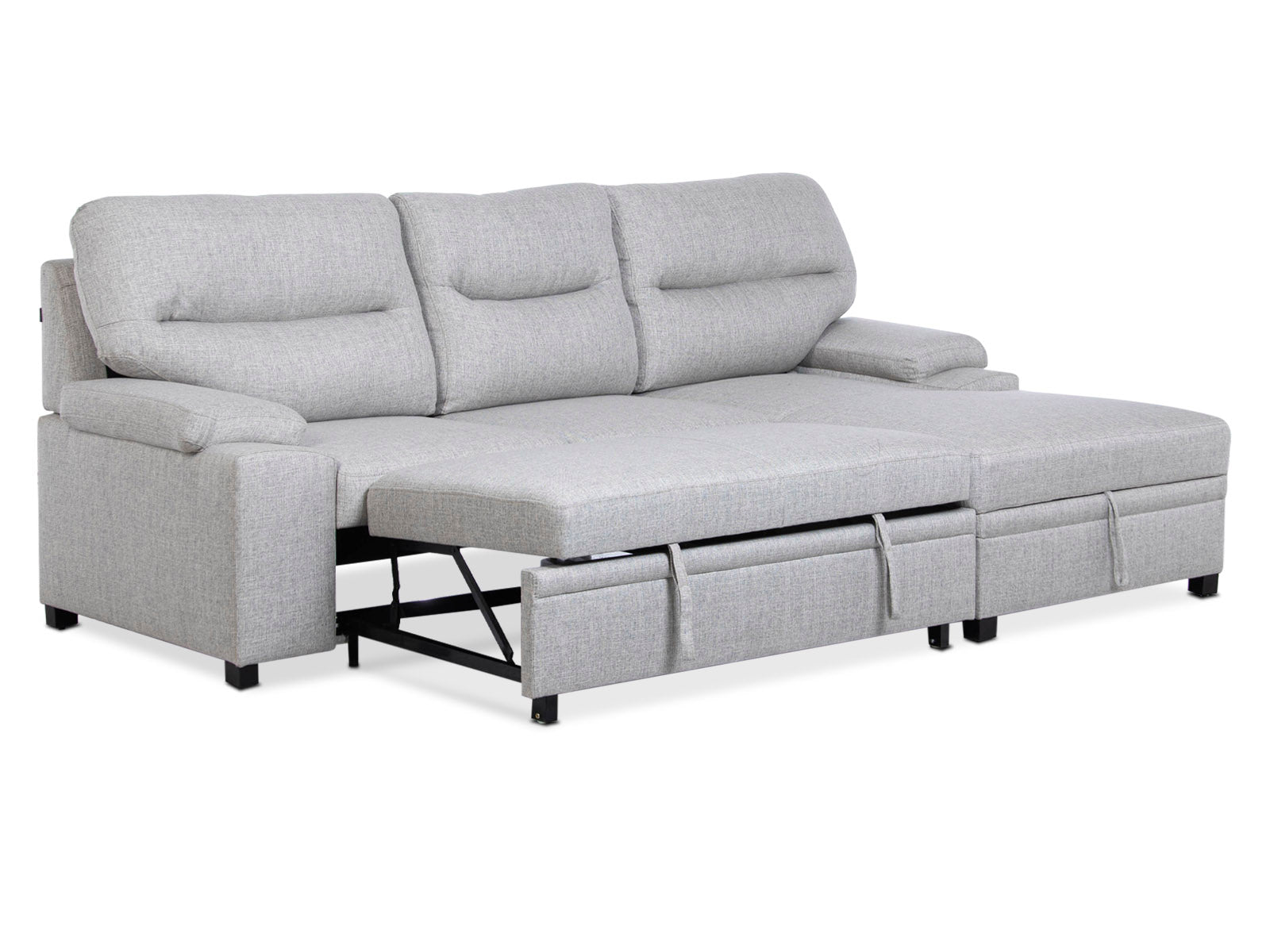 Sala Cyril Sofa Cama C/Negro #Color_LightGrey"T3898"