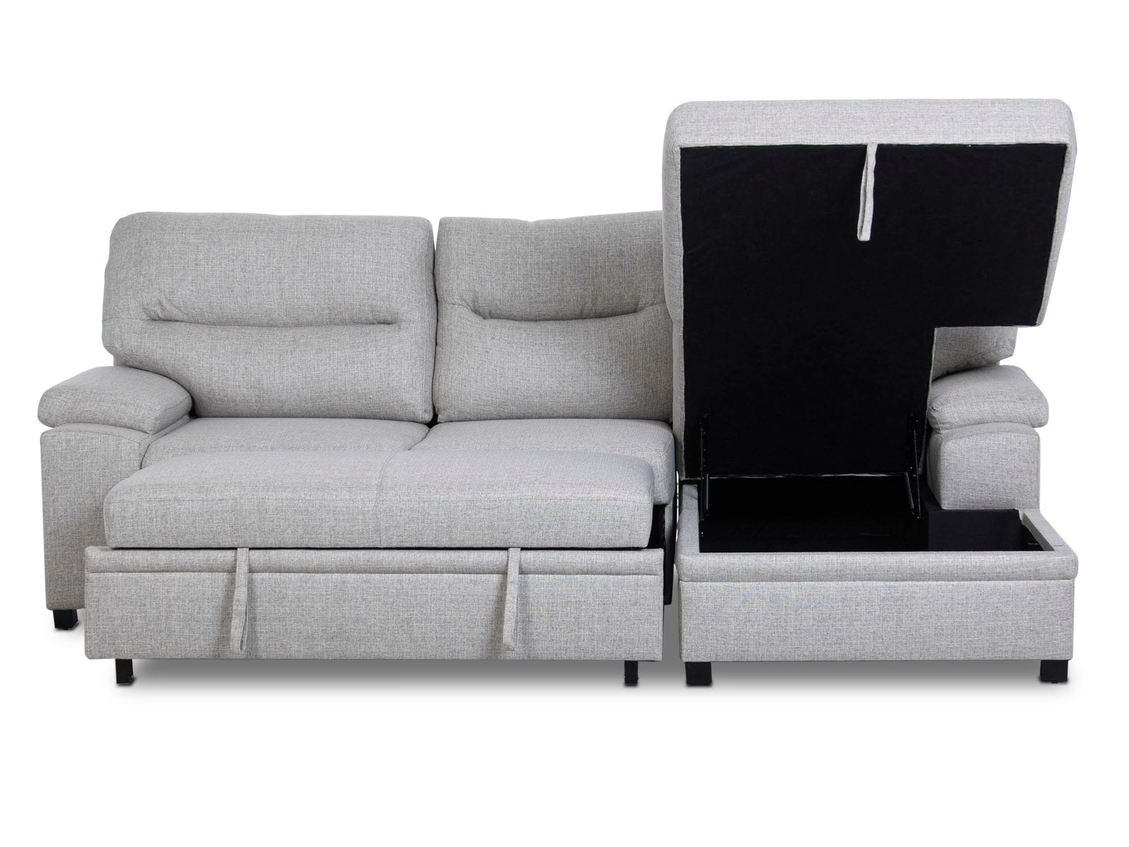 Sala Cyril Sofa Cama C/Negro #Color_LightGrey"T3898"