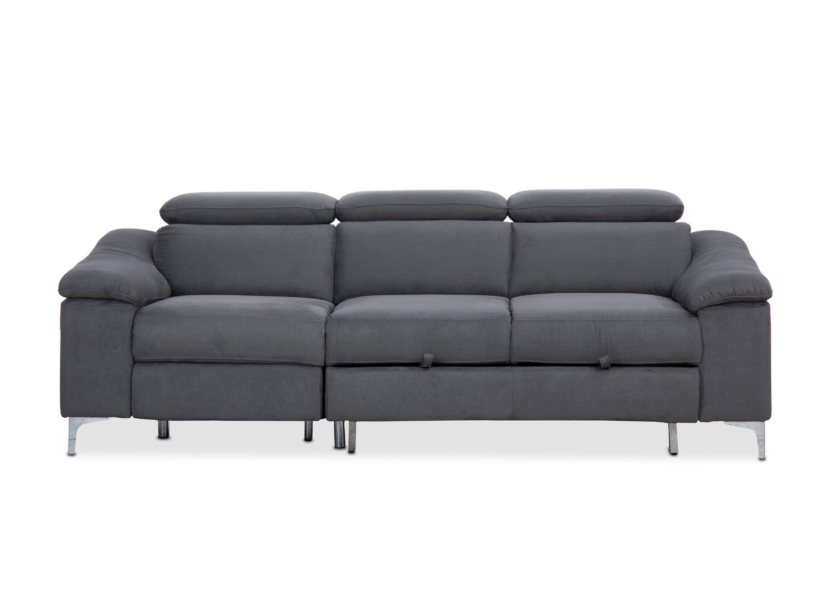 Sofa Cama Edmondo C/Recliner #Color_Gray"2421"