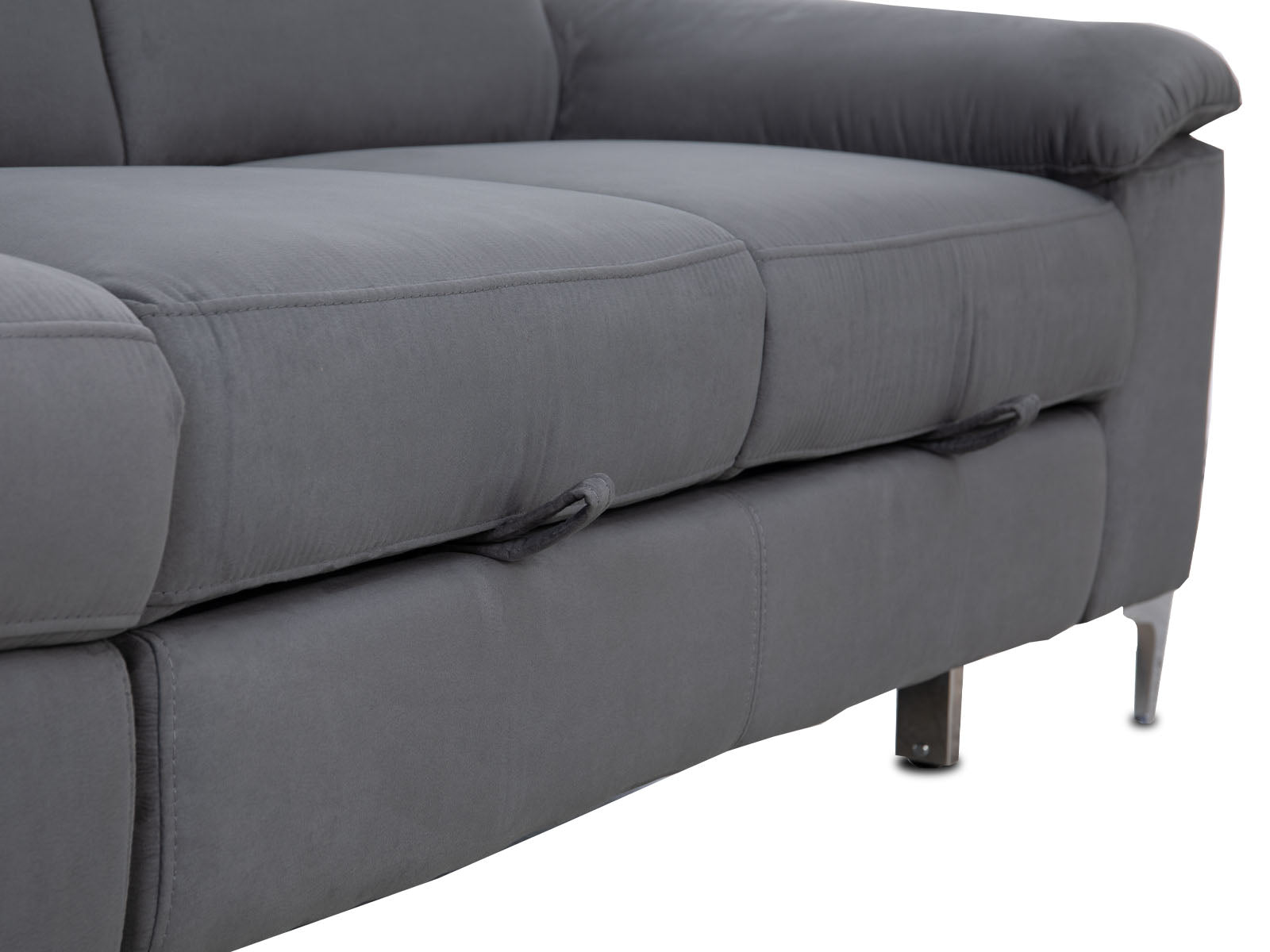 Sofa Cama Edmondo C/Recliner #Color_Gray"2421"