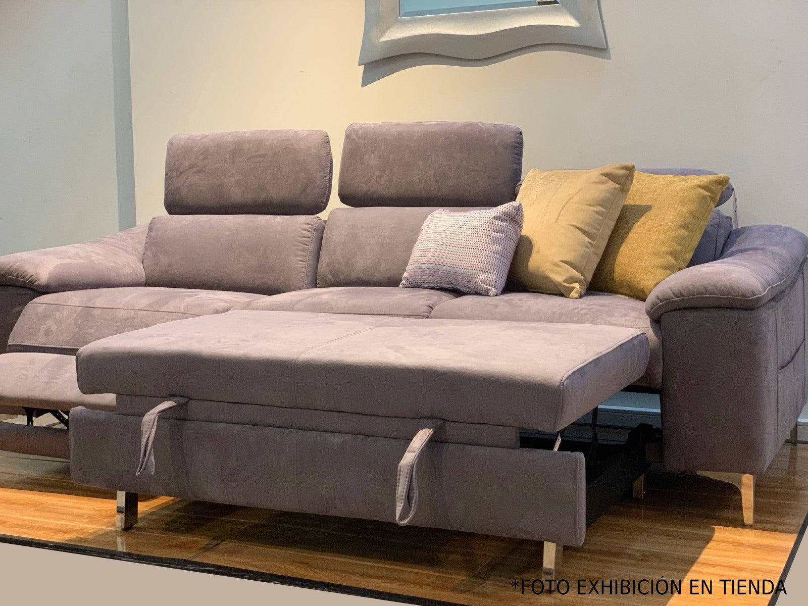 Sofa Cama Edmondo C/Recliner #Color_RosyBrown"2438"